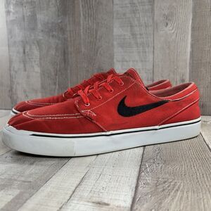 Nike SB Zoom Stefan Janoski Men's 10.5 Skate Shoes Sneaker Canvas Red 615957-603